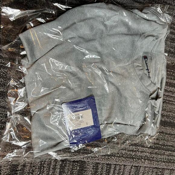 Champion Men's Double Dry Tee. Quarry (gray) Size S - Picture 2 of 4